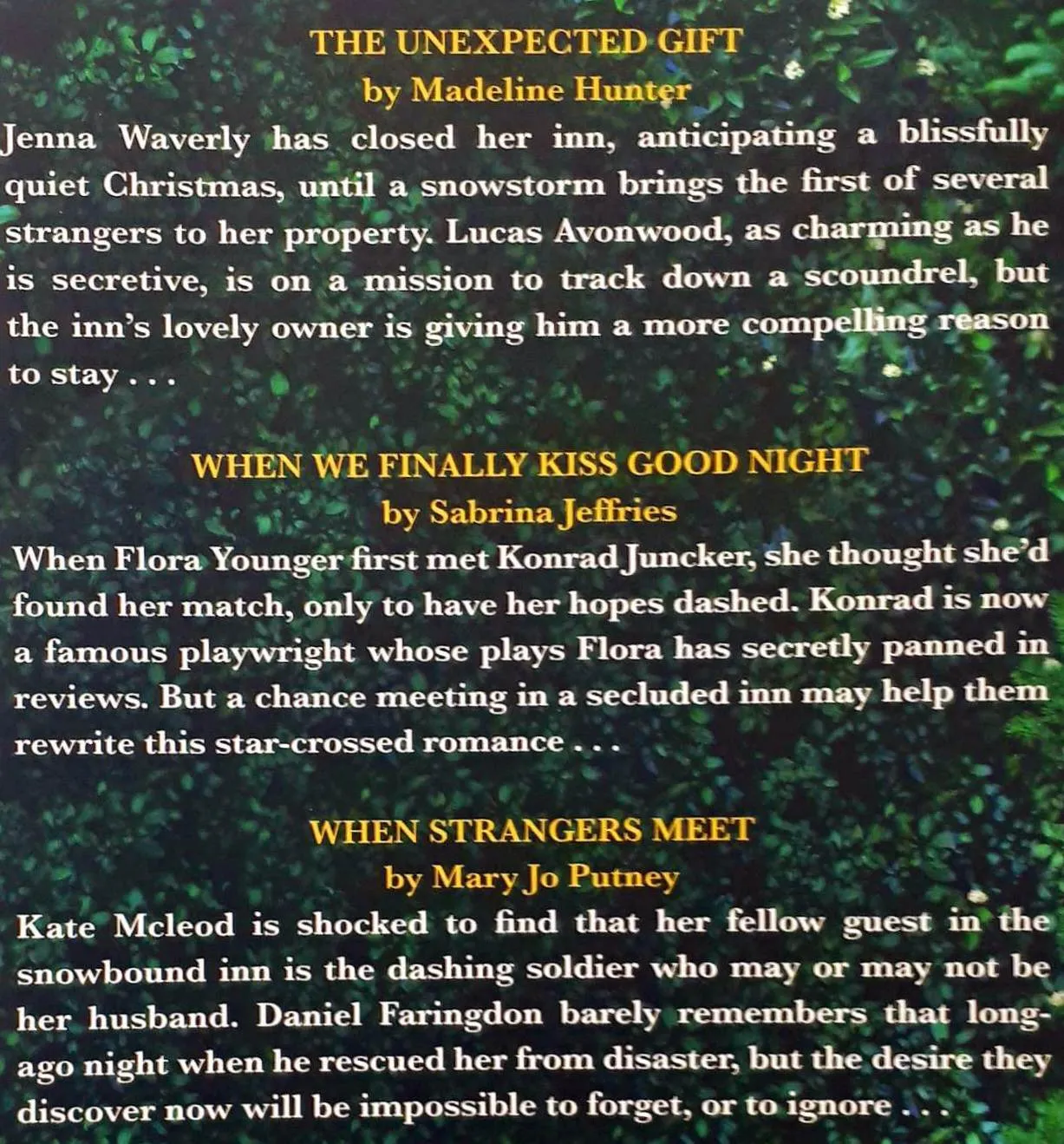 A YULETIDE KISS - Madeline Hunter, Sabrina Jeffries, Mary Jo Putney