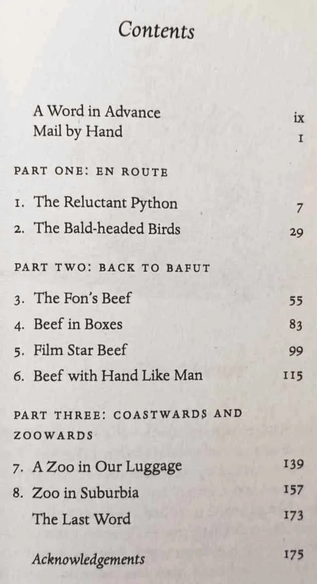 A ZOO IN MY LUGGAGE - Gerald Durrell