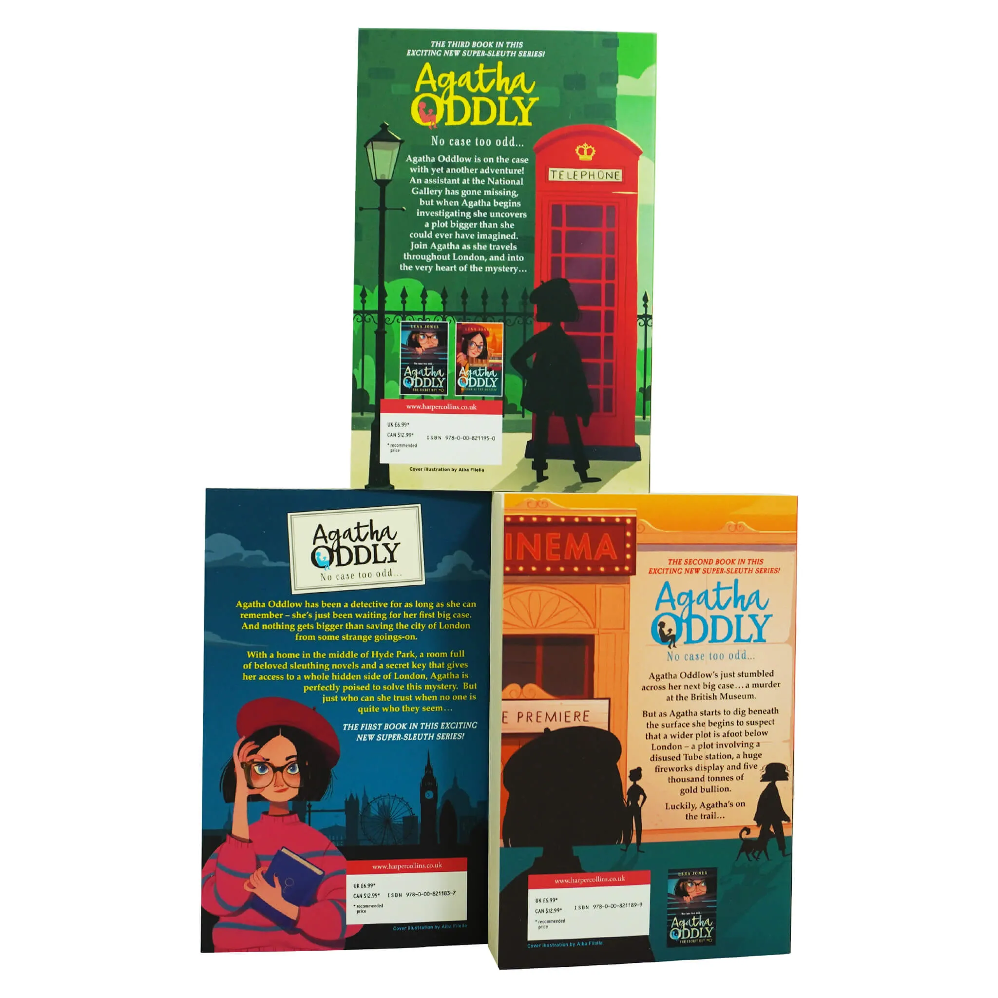 Agatha Oddly Detective Series By Lena Jones 3 Books Collection Set - Ages 11  - Paperback