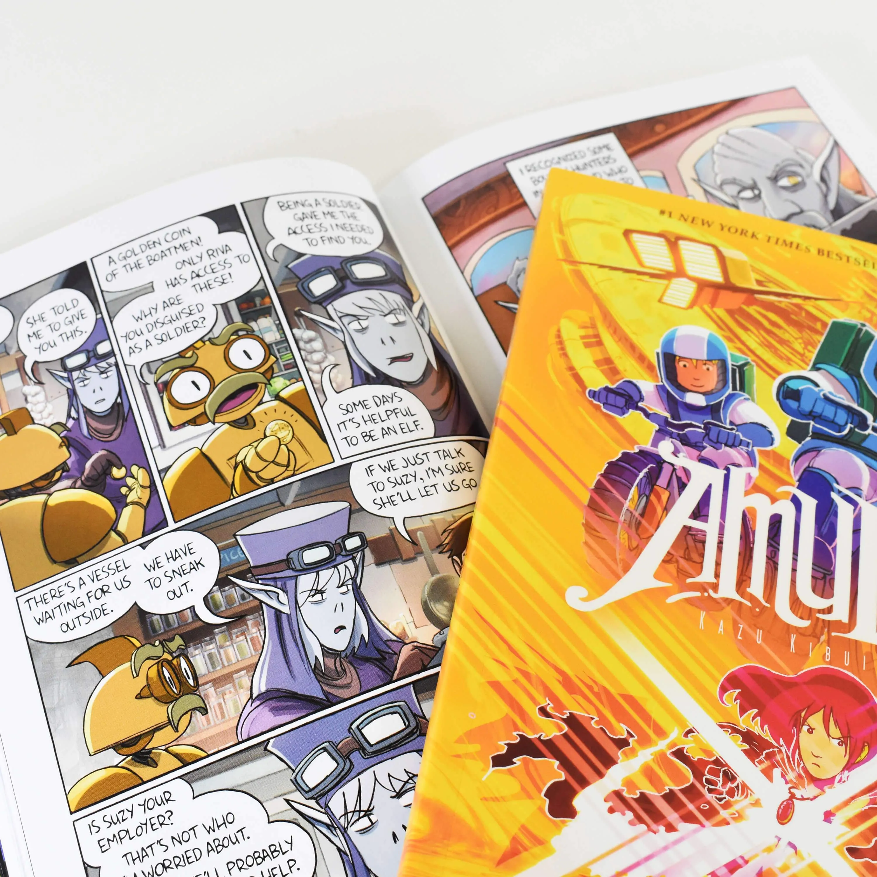Amulet 8 Books Graphic Novel Box Set By Kazu Kibuishi - Age 9-14 - Paperback