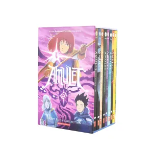 Amulet 8 Books Graphic Novel Box Set By Kazu Kibuishi - Age 9-14 - Paperback