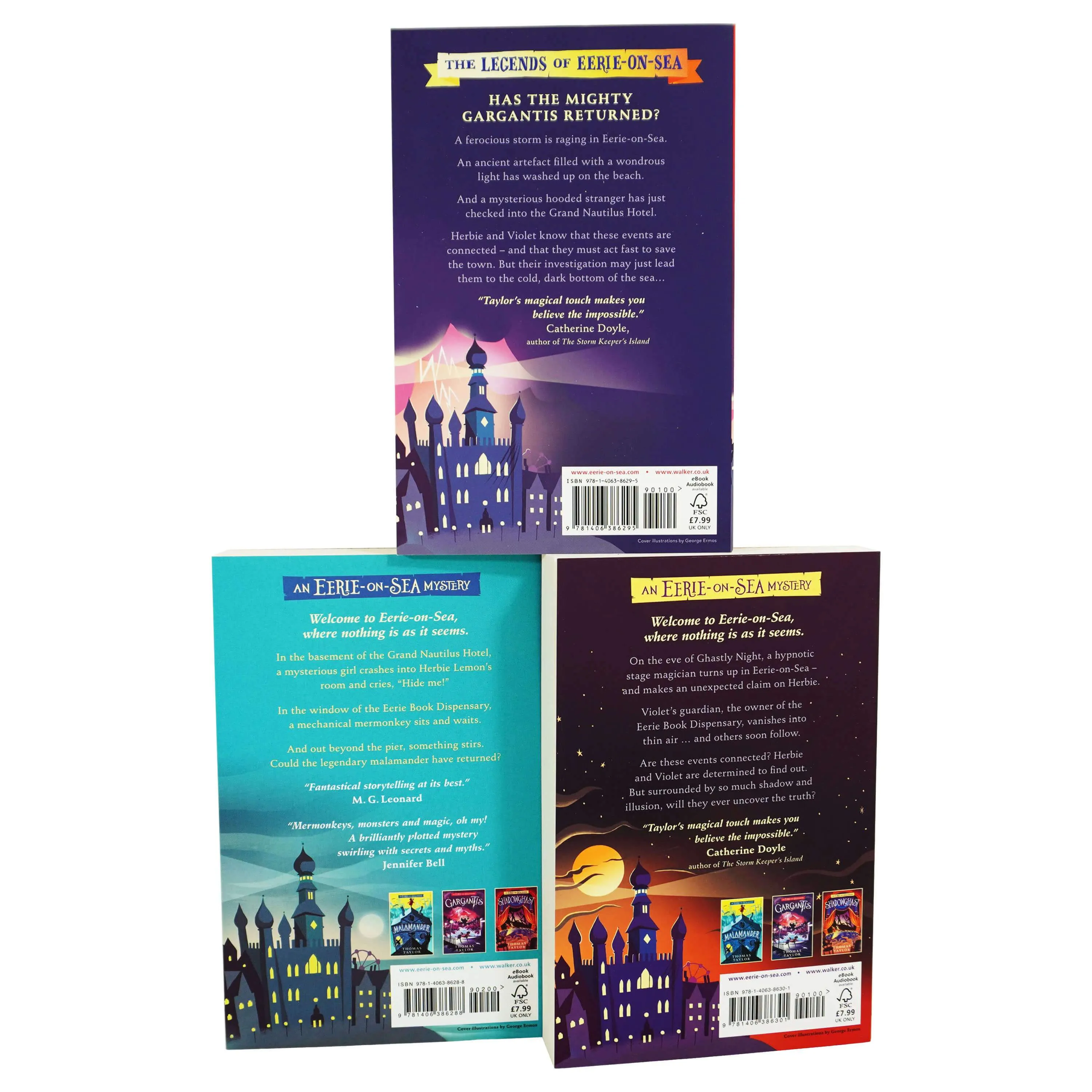 An Eerie-on-Sea Mystery Series 3 Books Set By Thomas Taylor - Ages 8-12 - Paperback