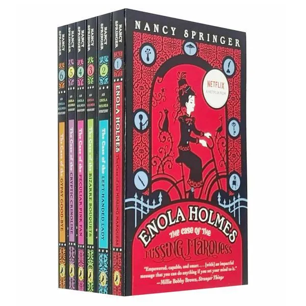 Enola Holmes Mystery Series 6 Books Collection Set by Nancy Springer - Young Adult - Paperback