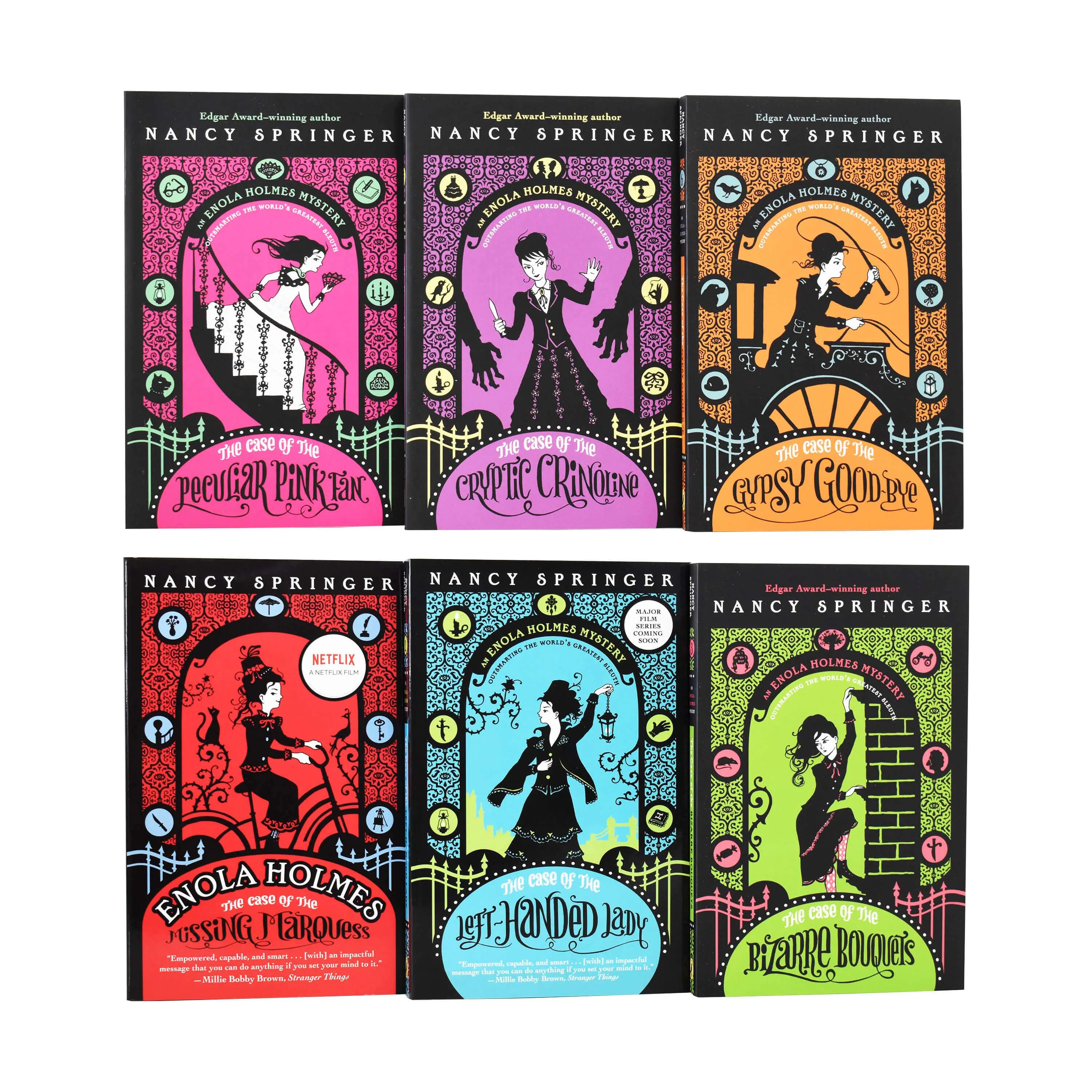 Enola Holmes Mystery Series 6 Books Collection Set by Nancy Springer - Young Adult - Paperback
