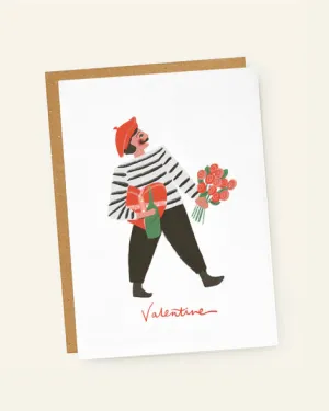 French Valentine Card