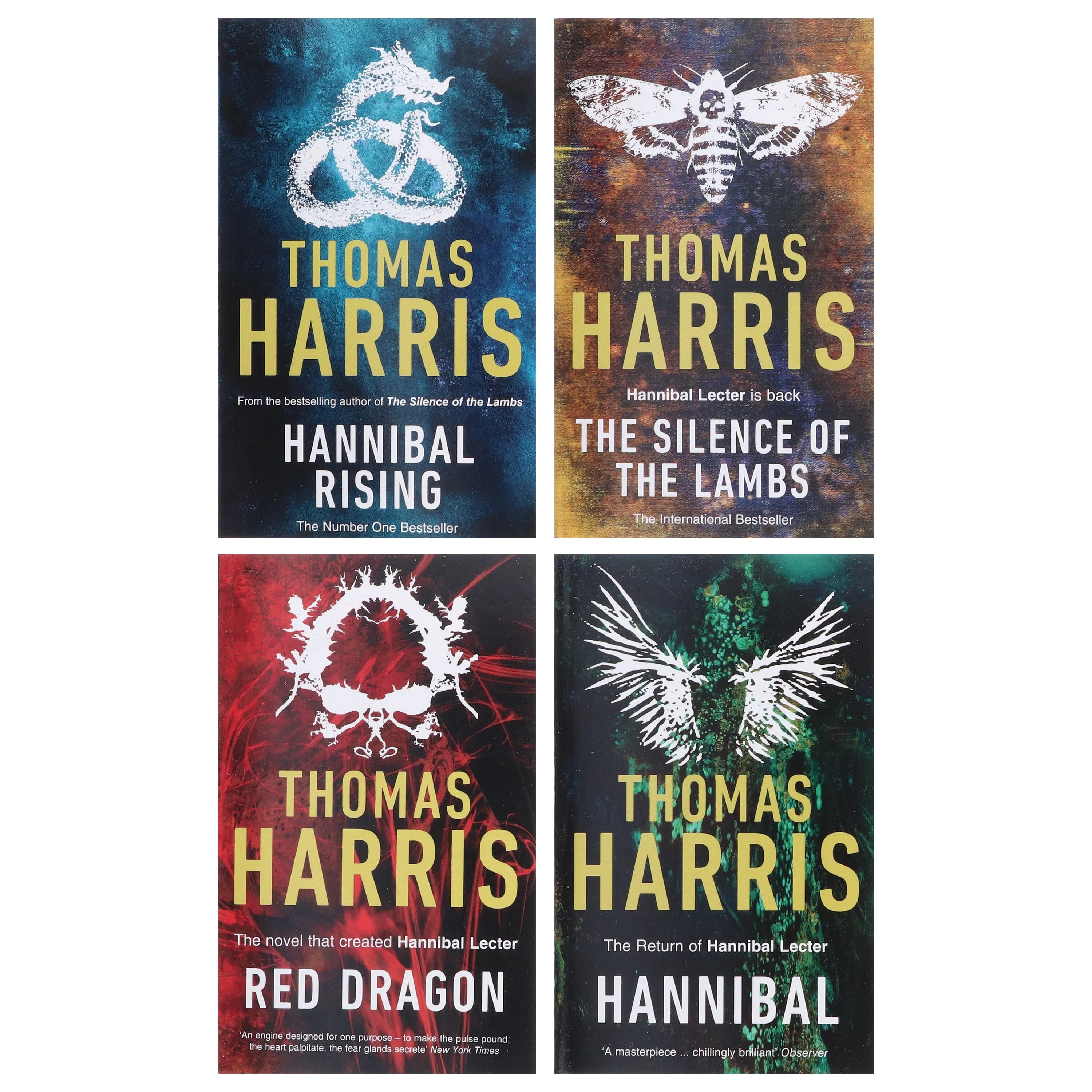 Hannibal Lecter by Thomas Harris: Book 1-4 Collection Set - Fiction - Paperback
