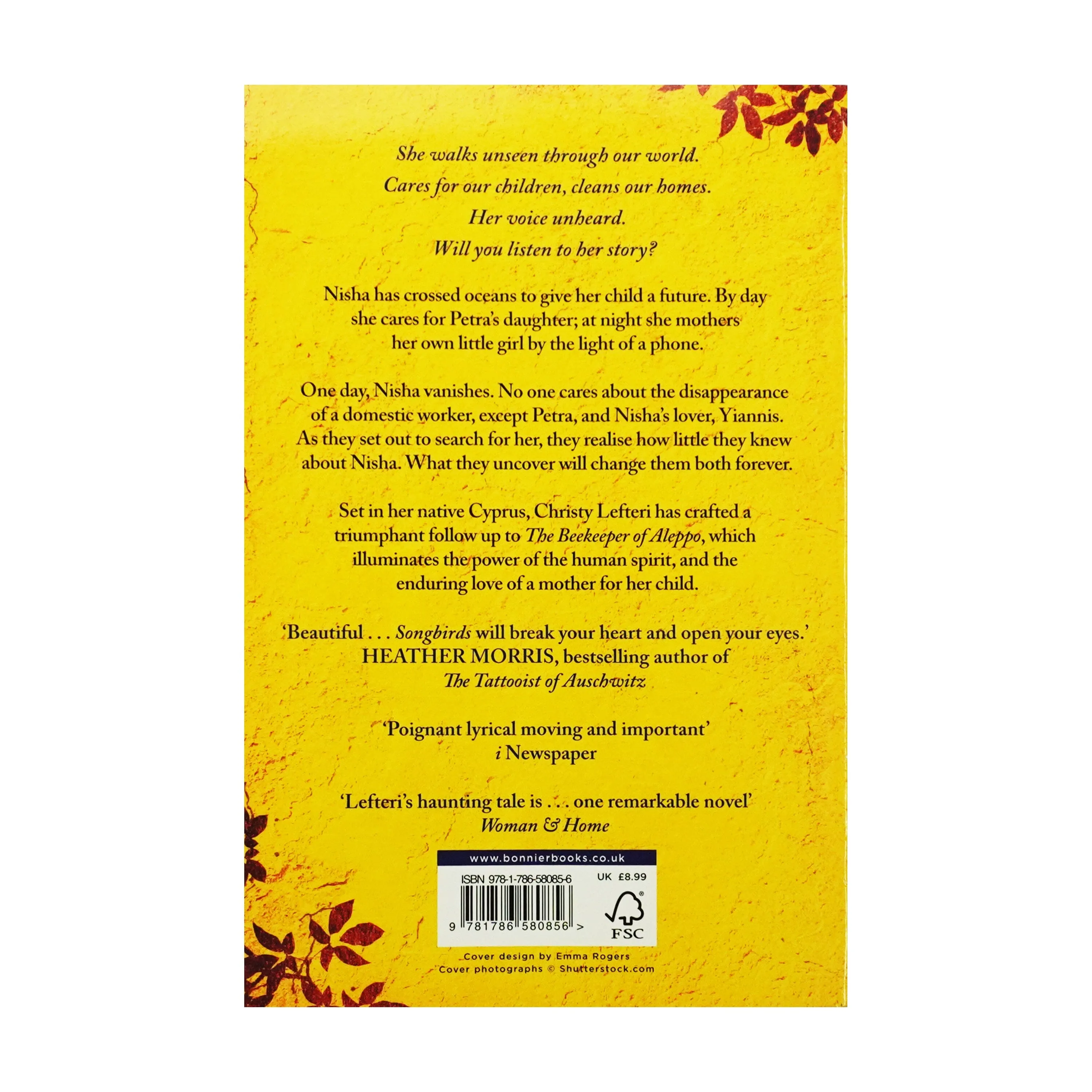 Songbirds by Christy Lefteri - Fiction - Paperback