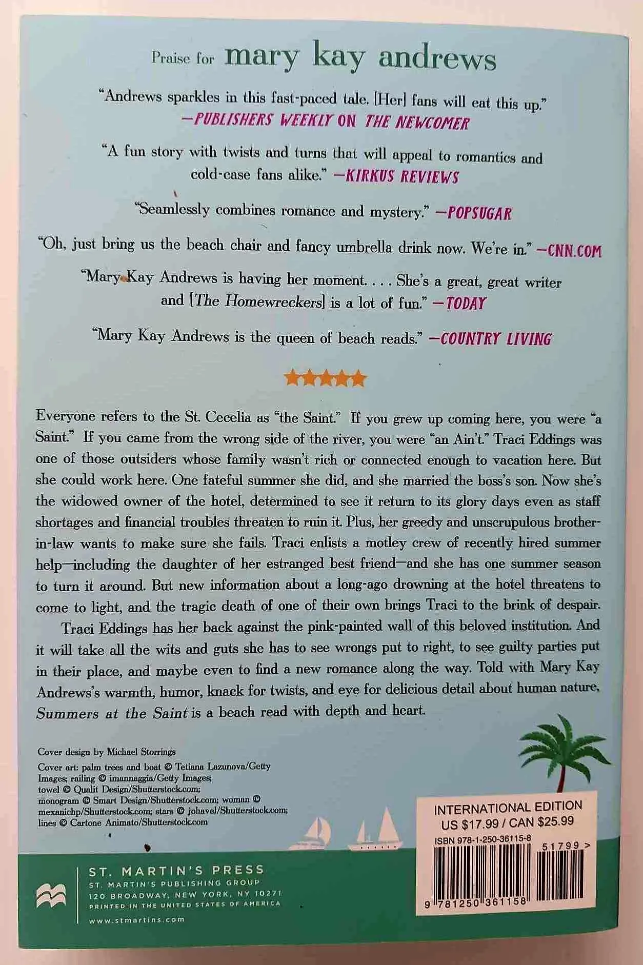 SUMMERS AT THE SAINT - Mary Kay Andrews