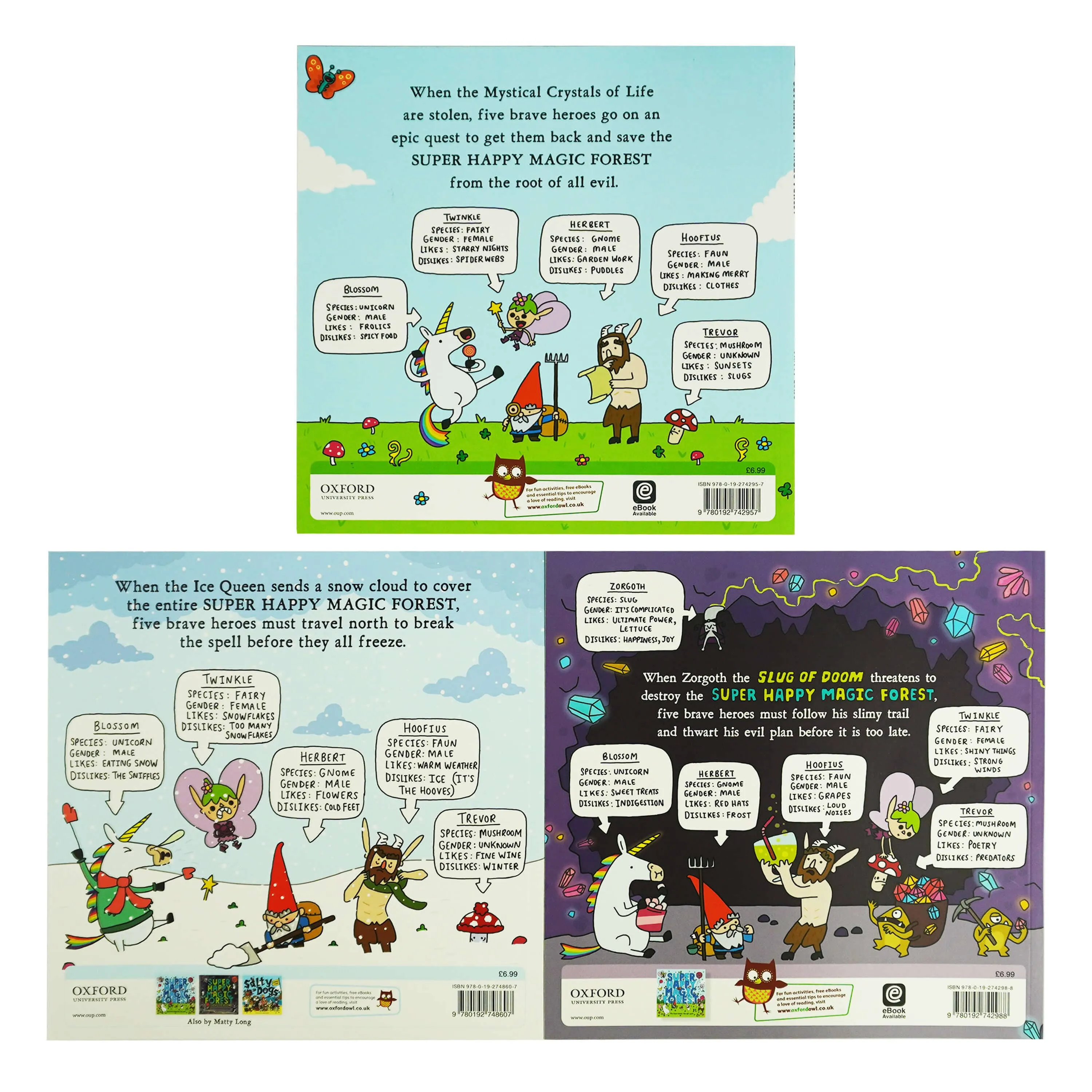 Super Happy Magic Forest by Matty Long 3 Picture Books Collection Set - Ages 5-8 - Paperback