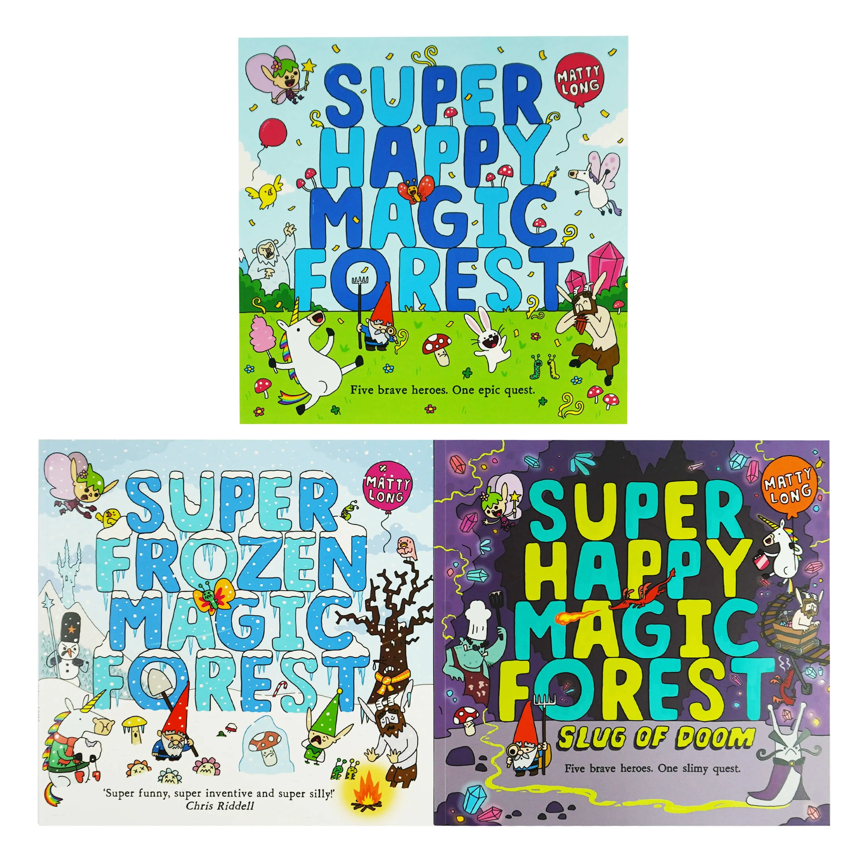 Super Happy Magic Forest by Matty Long 3 Picture Books Collection Set - Ages 5-8 - Paperback