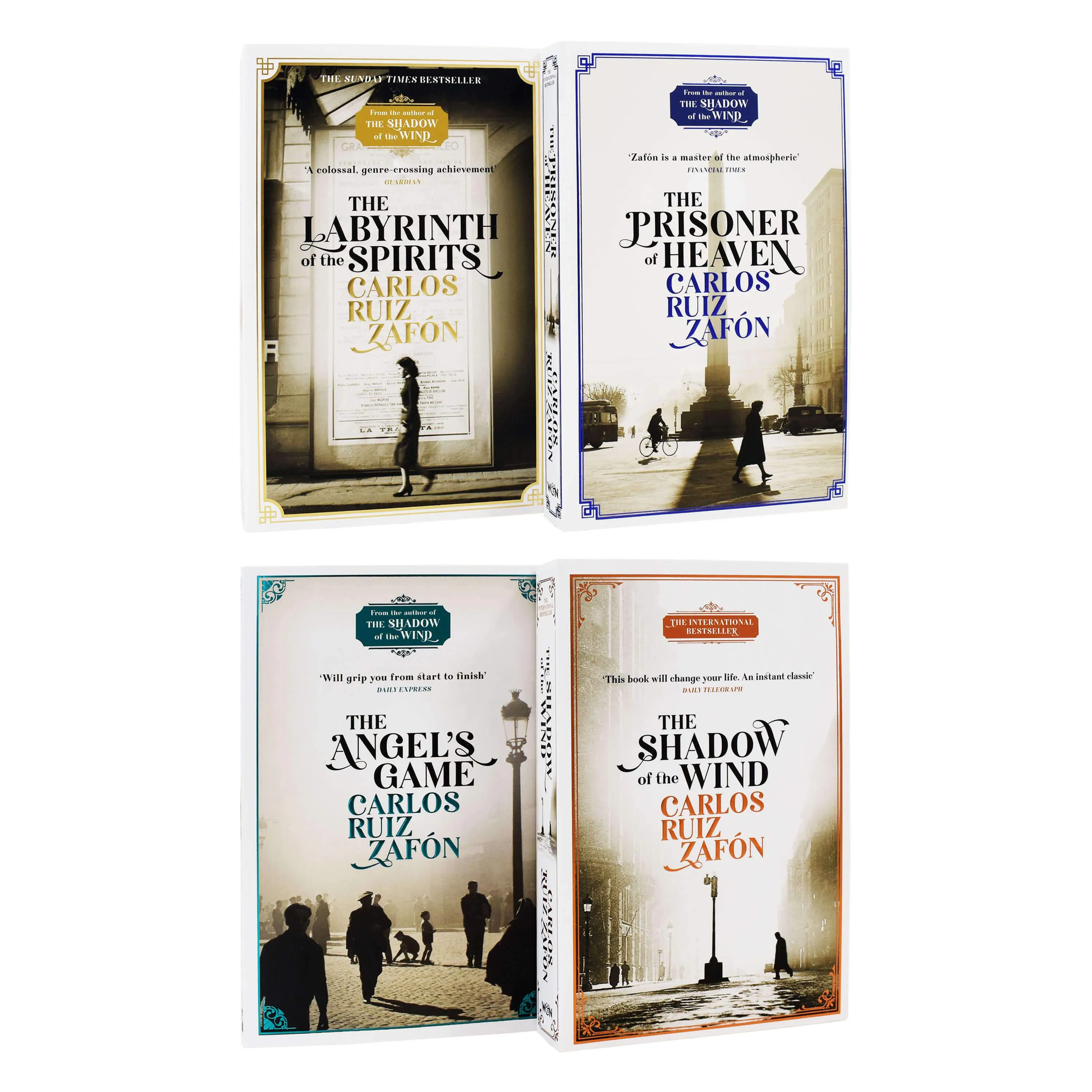 The Cemetery of Forgotten Books by Carlos Ruiz Zafon: Books 1-4 Collection Set - Fiction - Paperback