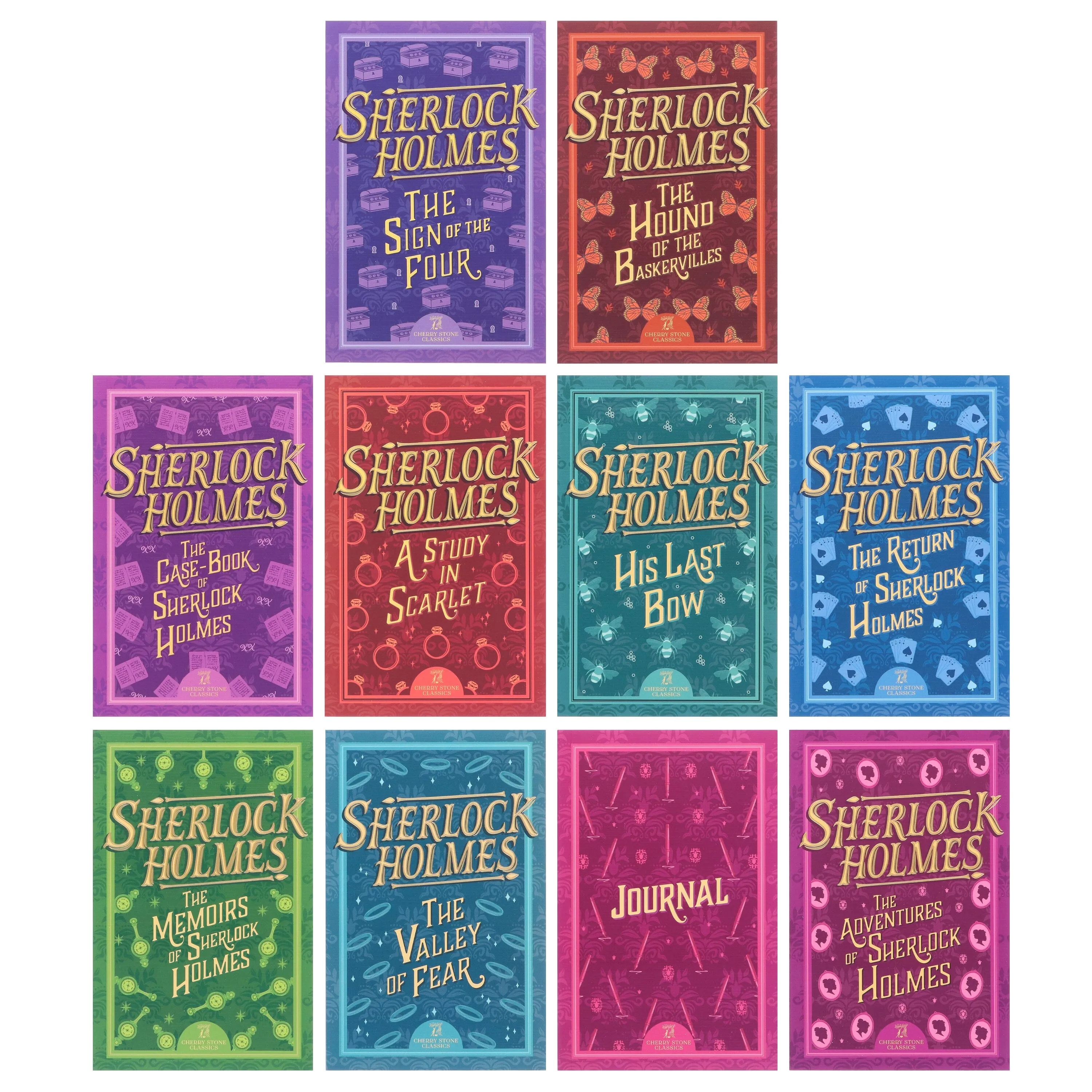 The Complete Collection of Sherlock Holmes 10 Books Box Set by Sweet Cherry Publishing - Fiction - Paperback