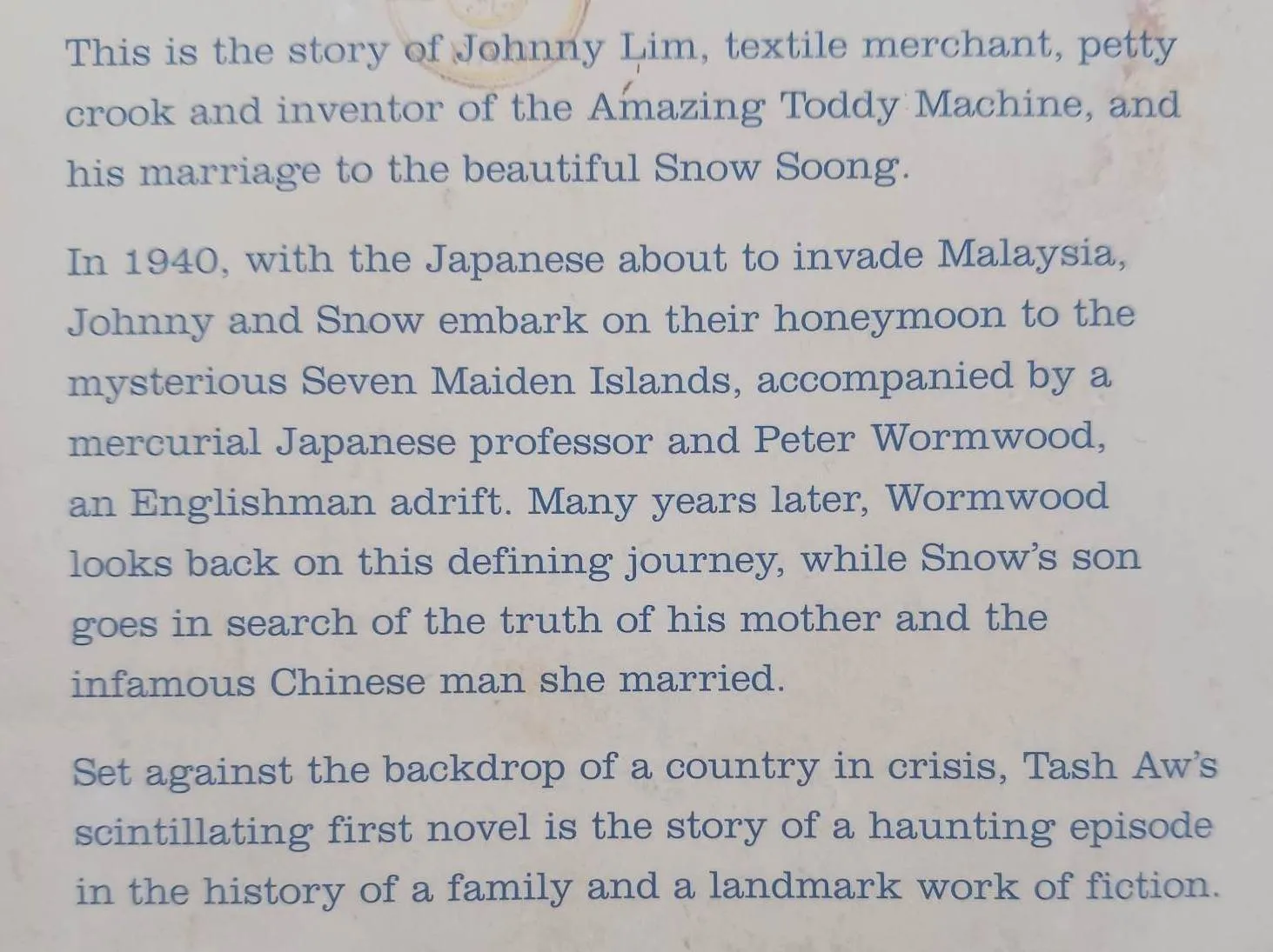 THE HARMONY SILK FACTORY - Tash Aw