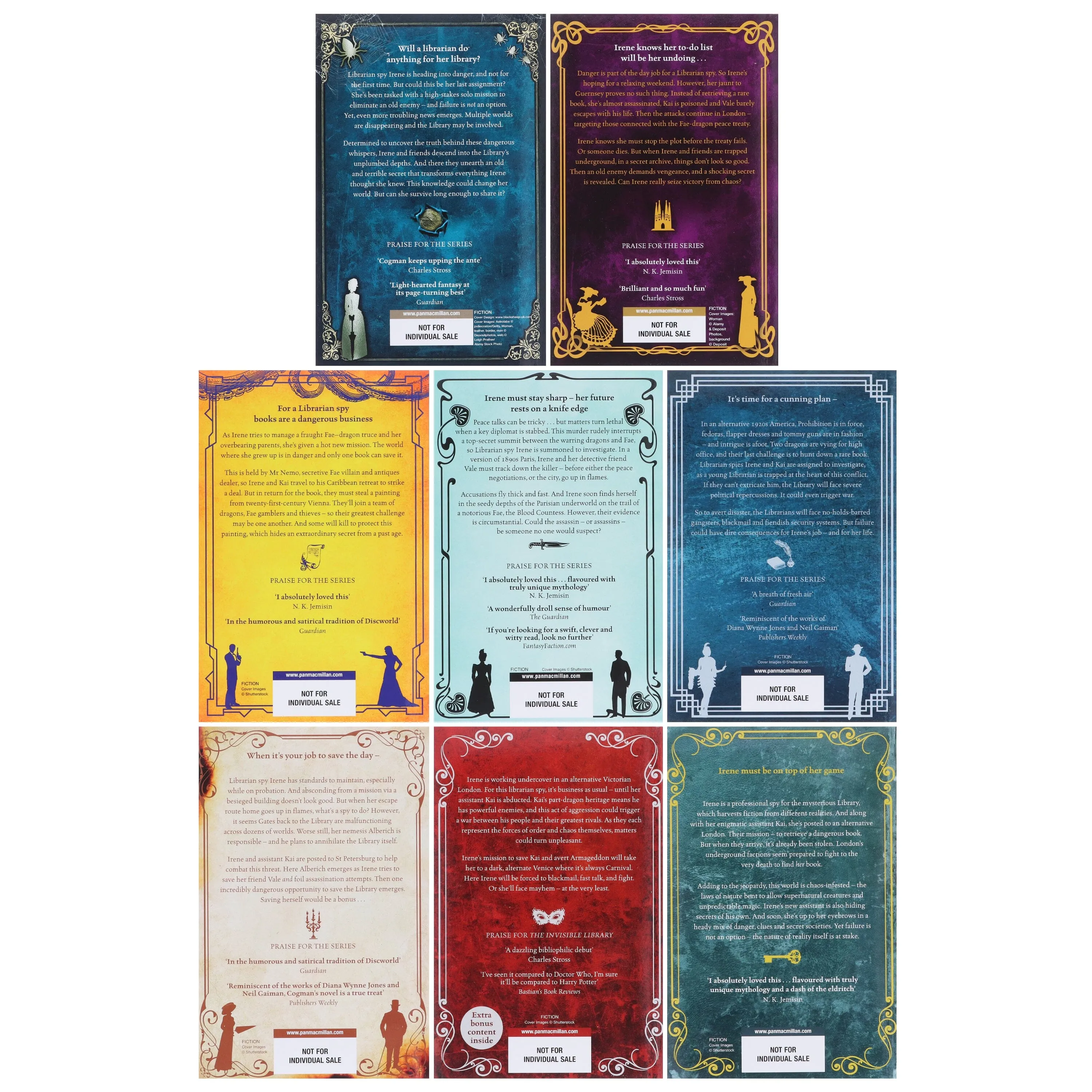 The Invisible Library Series By Genevieve Cogman Complete 8 Books Collection Set - Fiction - Paperback