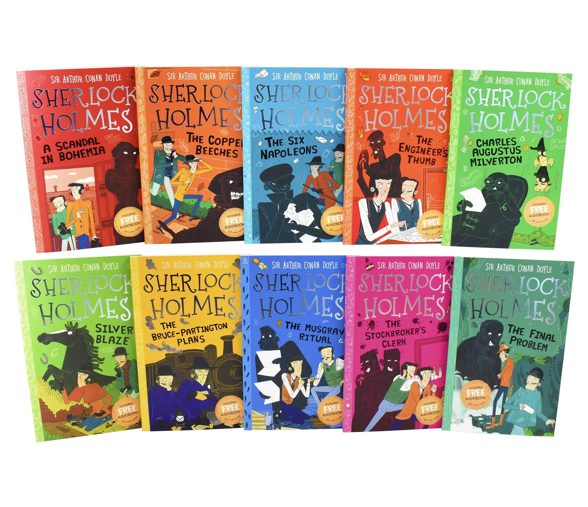 The Sherlock Holmes Children's Collection : Mystery, Mischief and Mayhem 10 Books (Series 2) by Sir Arthur Conan Doyle - Age 7-9 - Paperback