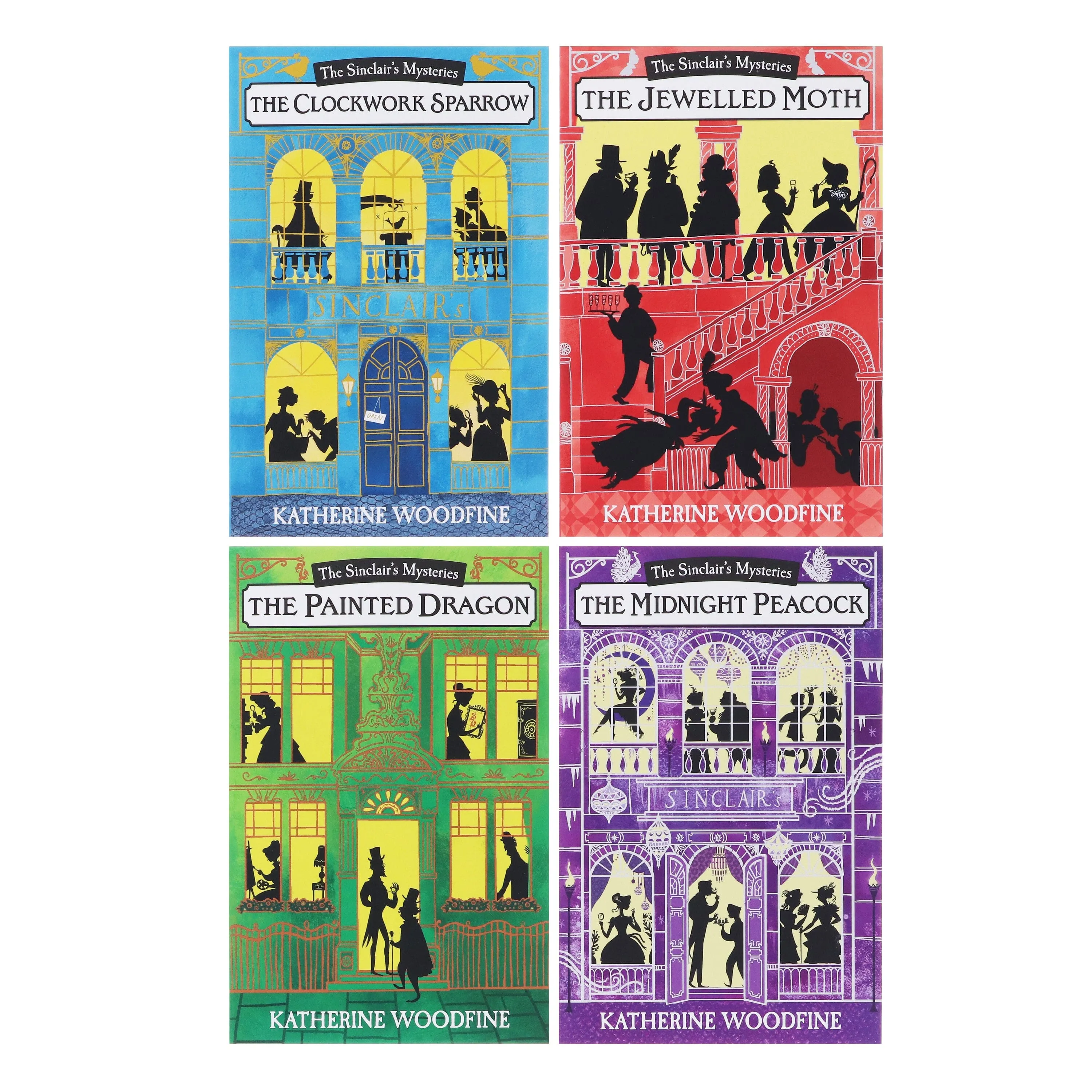 The Sinclairs Mysteries 4 Book Collection By Katherine Woodfine - Ages 9-14 - Paperback