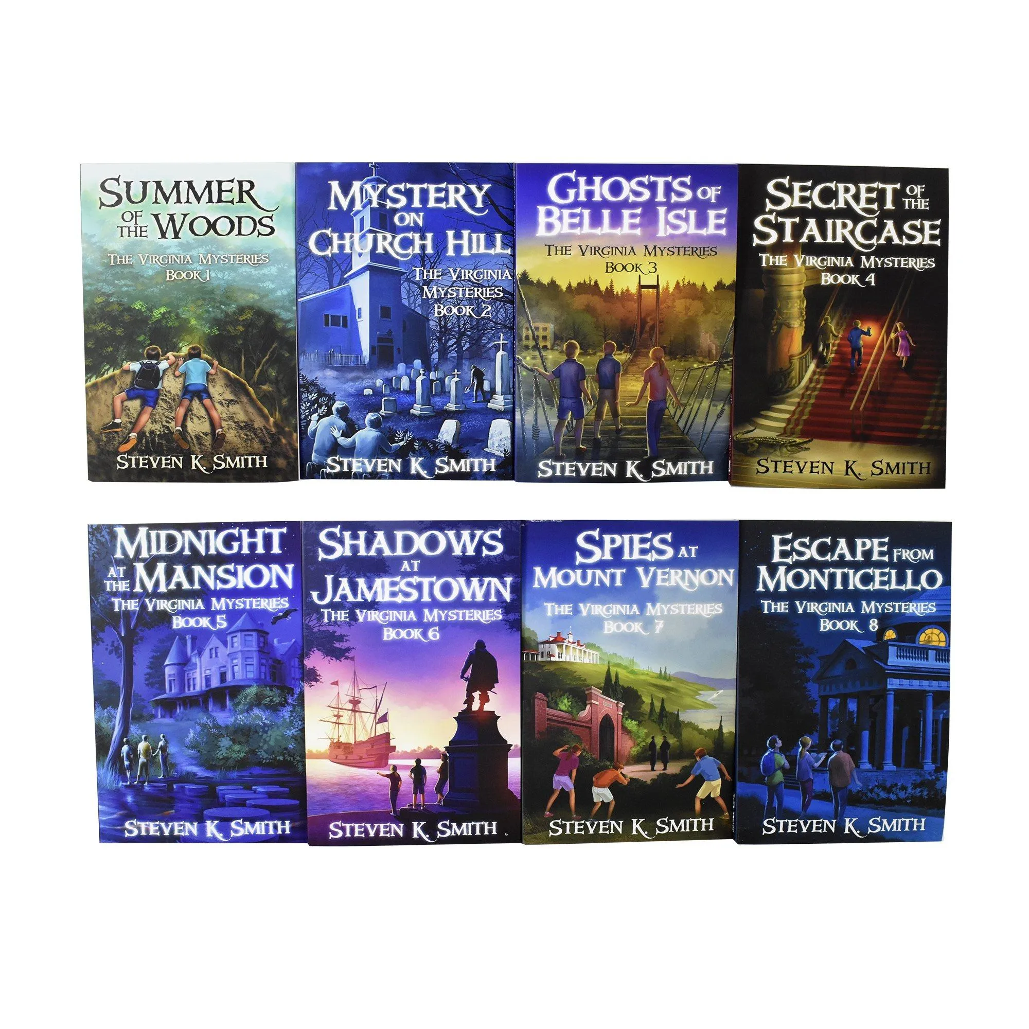 Virginia Mysteries Series 8 Books - Ages 9-14 - Pack Paperback By Steven K Smith