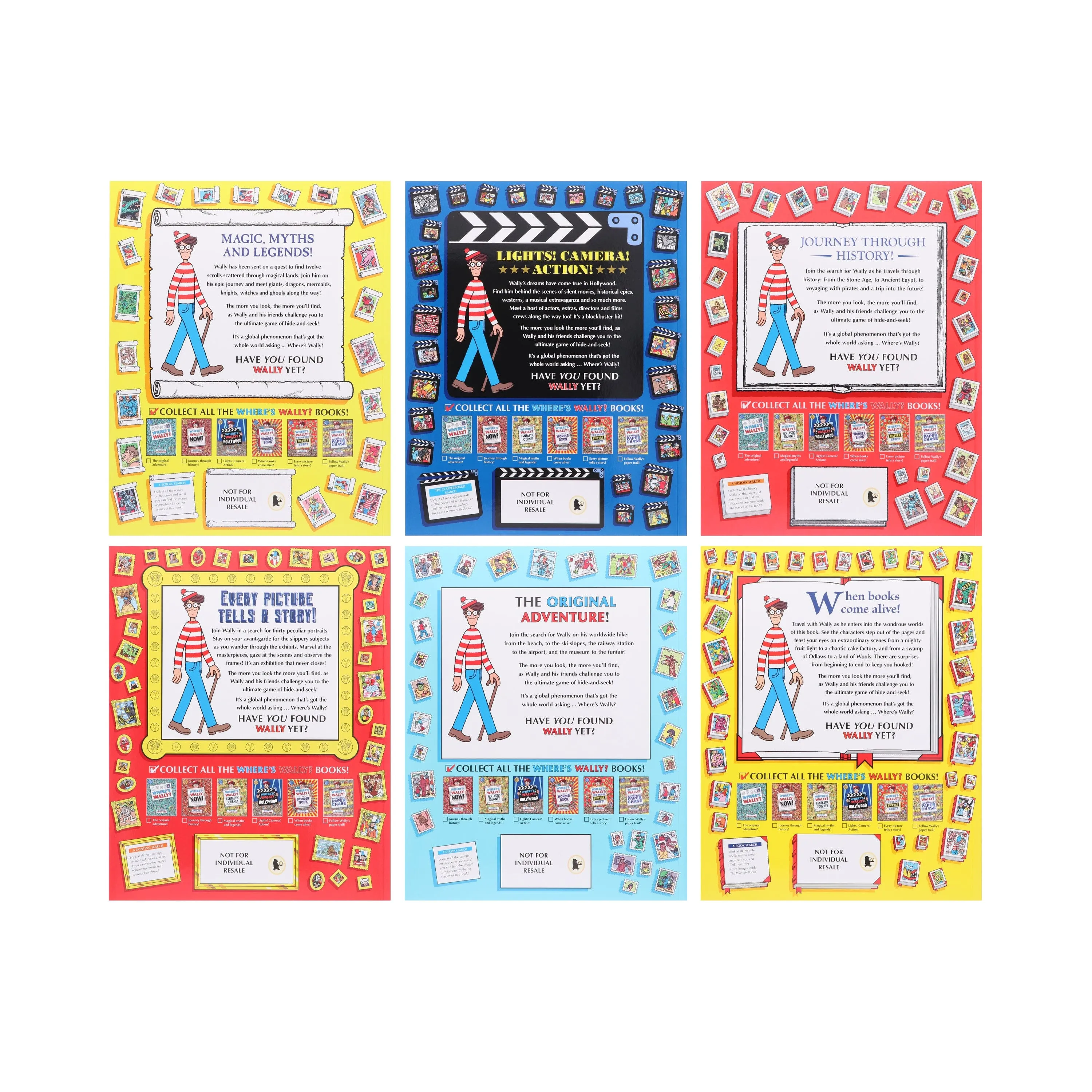 Where's Wally? 6 Books Collection By Martin Handford - Ages 7-9 - Paperback