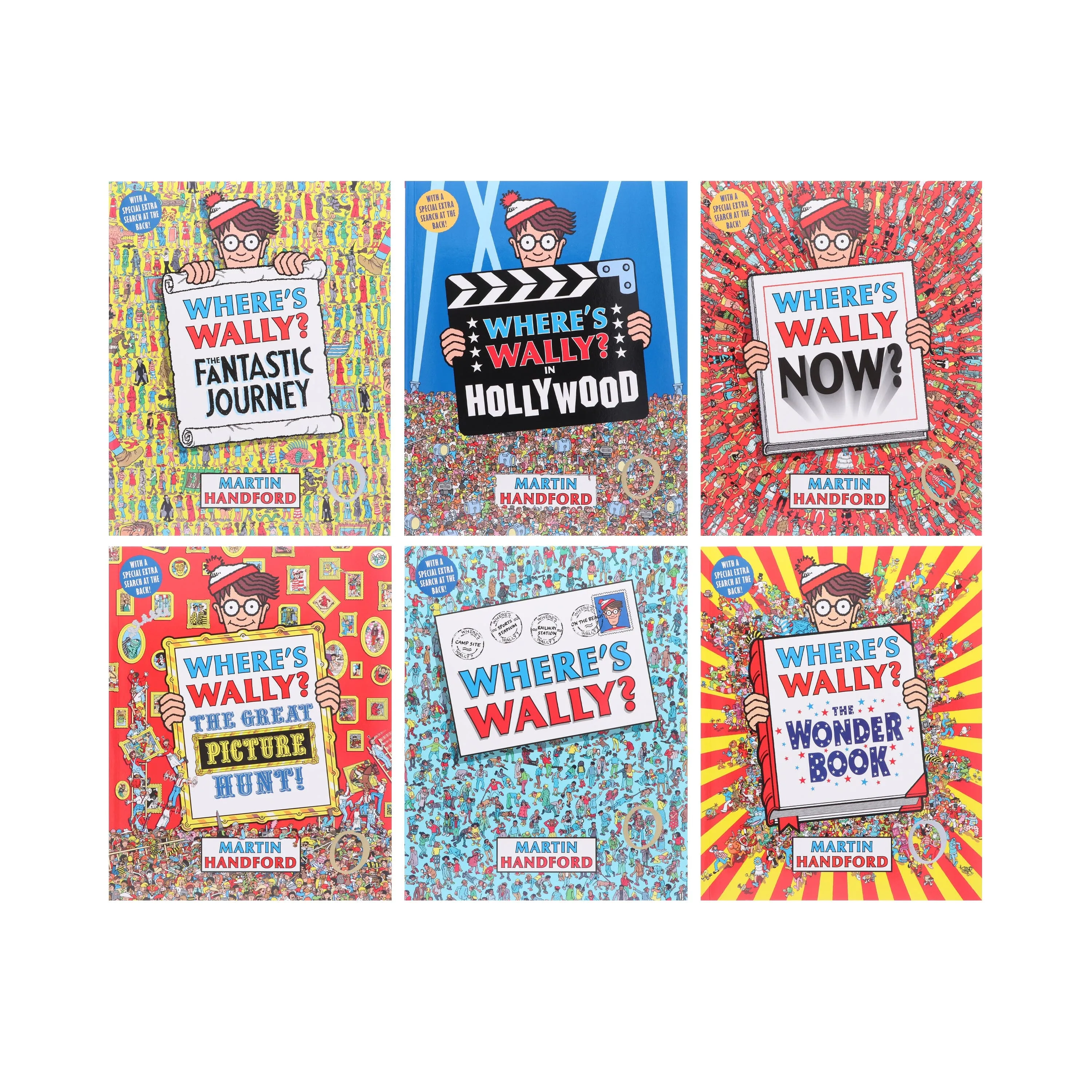 Where's Wally? 6 Books Collection By Martin Handford - Ages 7-9 - Paperback